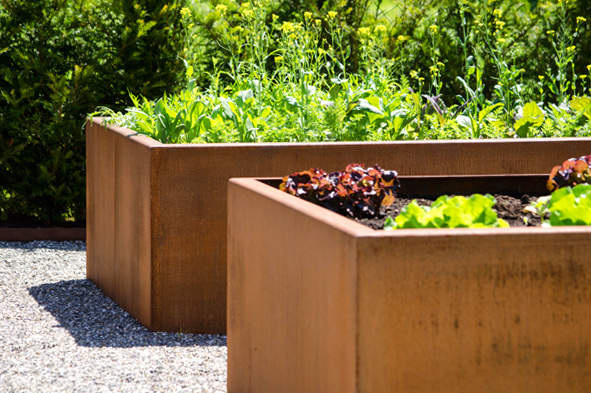 Hoffmeier Gartendesign Stahl im Garten